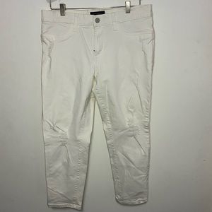 Banana Republic White Ripped Jeans